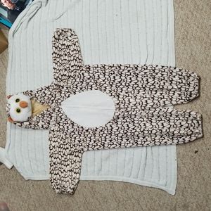 SEARS Owl Halloween Costume Brown & White 36" Child Girls/Boys